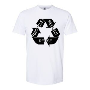 Reduce Reuse Recycle Eco System Gift Softstyle CVC T-Shirt