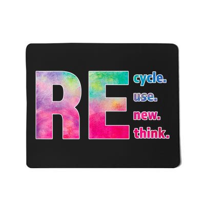 Recycle Reuse Renew Rethink Crisis Environmental Activism Mousepad