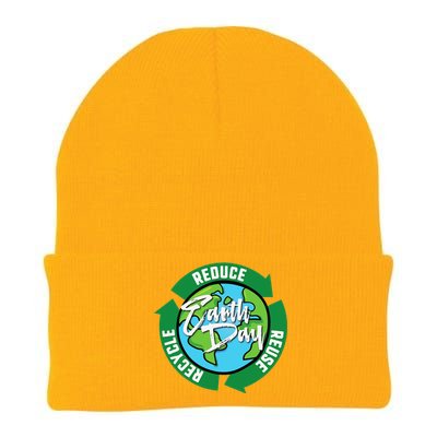 Reduce Reuse Recycle Earth Day April 22 Knit Cap Winter Beanie