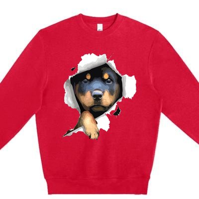 Rottweiler Rottie Rottweiler Lover Cute Rottweiler Premium Crewneck Sweatshirt