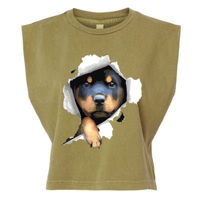 Rottweiler Rottie Rottweiler Lover Cute Rottweiler Garment-Dyed Women's Muscle Tee