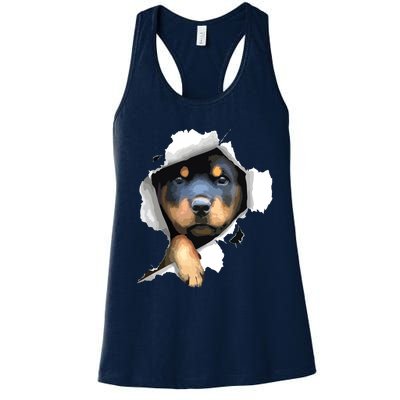 Rottweiler Rottie Rottweiler Lover Cute Rottweiler Women's Racerback Tank