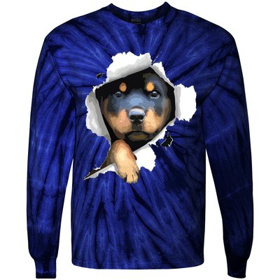 Rottweiler Rottie Rottweiler Lover Cute Rottweiler Tie-Dye Long Sleeve Shirt