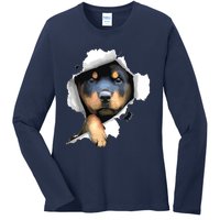 Rottweiler Rottie Rottweiler Lover Cute Rottweiler Ladies Long Sleeve Shirt