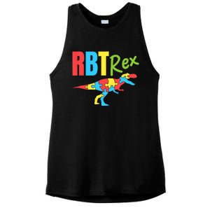 RBT Rex Registered Behavior Technician Therapist Autism Ladies PosiCharge Tri-Blend Wicking Tank