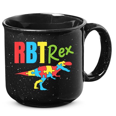 RBT Rex Registered Behavior Technician Therapist Autism 15oz Campfire Ceramic Mug