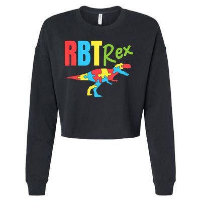RBT Rex Registered Behavior Technician Therapist Autism Cropped Pullover Crew
