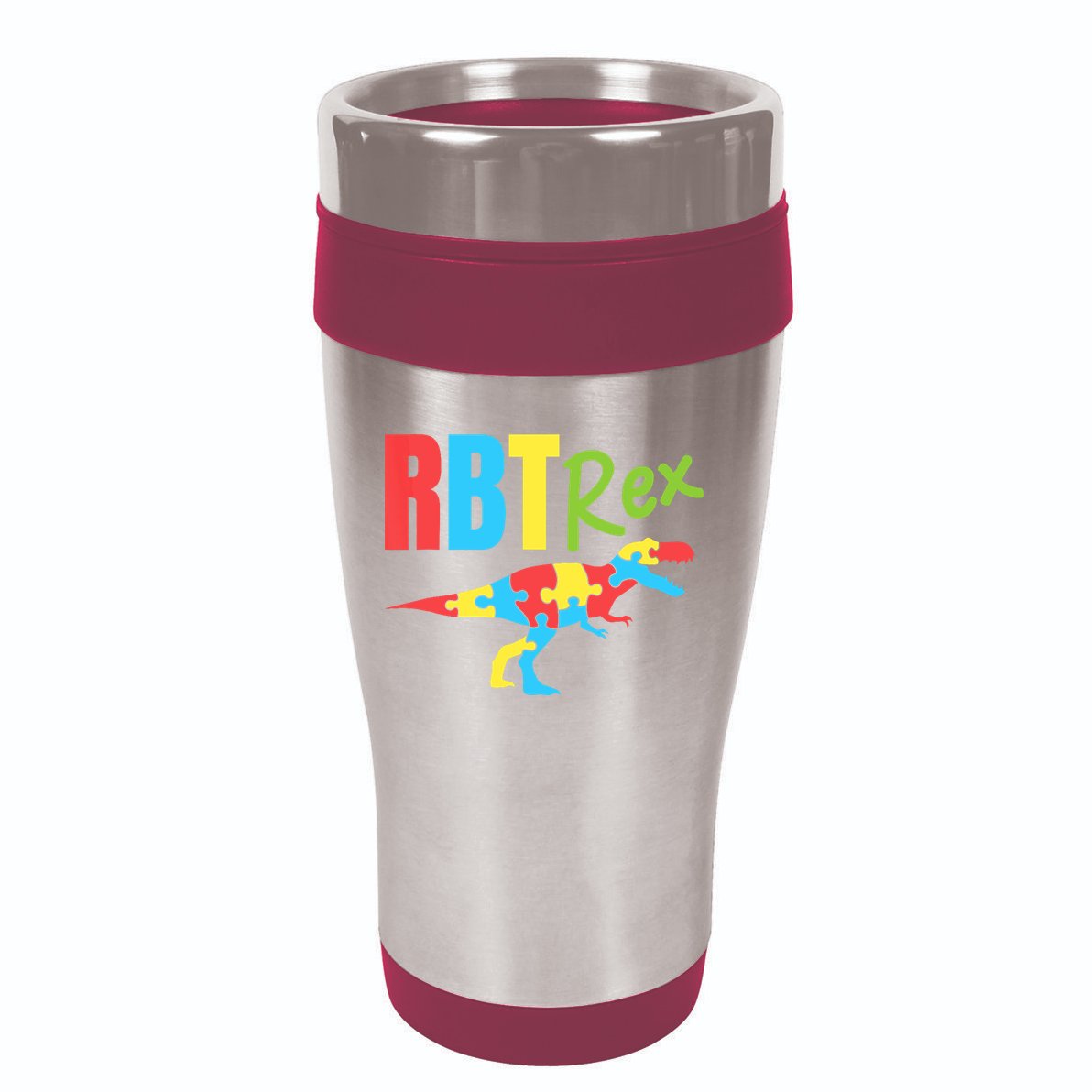 RBT Rex Registered Behavior Technician Therapist Autism 16oz Travel Tumbler