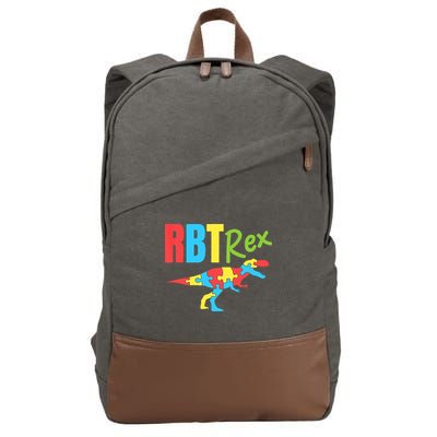RBT Rex Registered Behavior Technician Therapist Autism Cotton Canvas Backpack