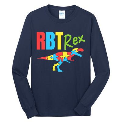RBT Rex Registered Behavior Technician Therapist Autism Tall Long Sleeve T-Shirt