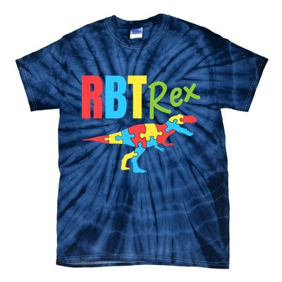 RBT Rex Registered Behavior Technician Therapist Autism Tie-Dye T-Shirt