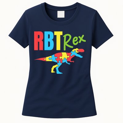 RBT Rex Registered Behavior Technician Therapist Autism Womens T-Shirt