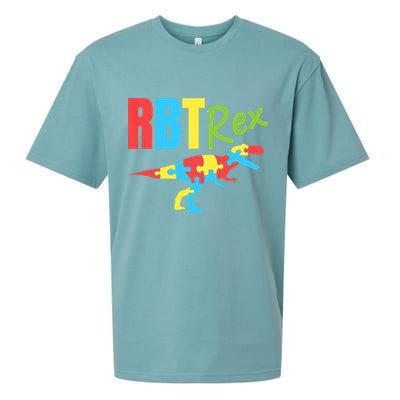 RBT Rex Registered Behavior Technician Therapist Autism Sueded Cloud Jersey T-Shirt