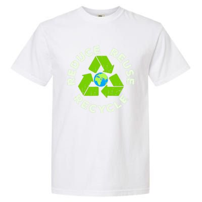 Reduce Reuse Recycle Earth Day Garment-Dyed Heavyweight T-Shirt