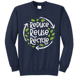 Reuse Reduce Recycle Save Earth Day Planet Sweatshirt