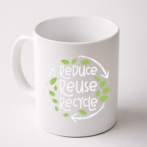 Reuse Reduce Recycle Save Earth Day Planet Coffee Mug