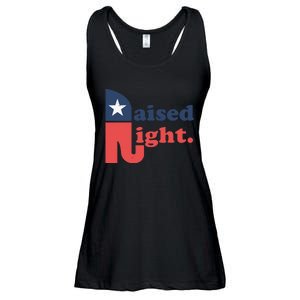 Raised Right Republican Elephant Retro Style Distressed Gift Ladies Essential Flowy Tank