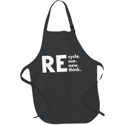Recycle Reuse Renew Rethink Crisis Environmental Activism Apron