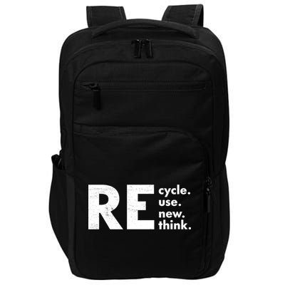 Recycle Reuse Renew Rethink Crisis Environmental Activism Impact Tech Backpack