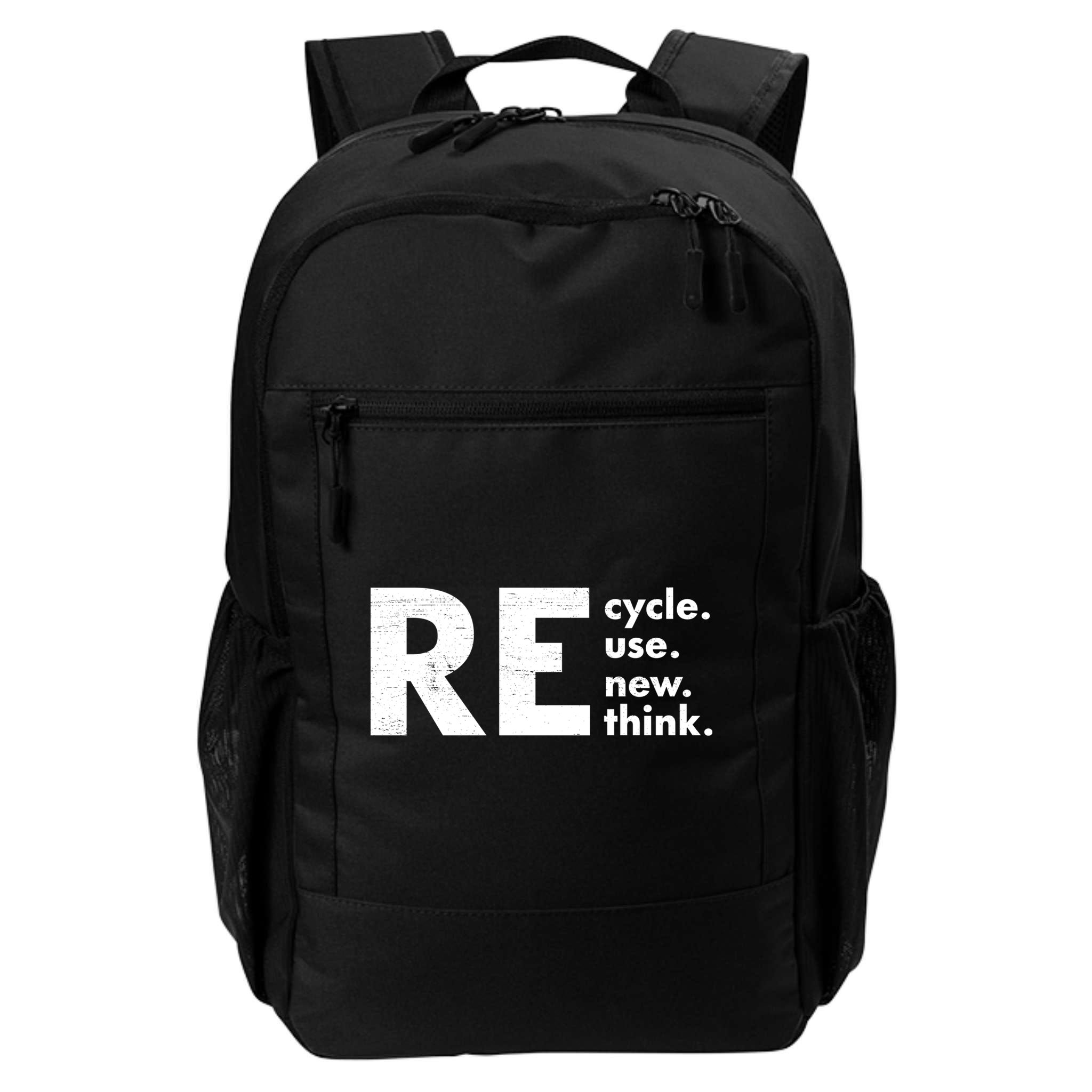 Recycle Reuse Renew Rethink Crisis Environmental Activism Backpack