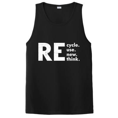 Recycle Reuse Renew Rethink Crisis Environmental Activism PosiCharge Competitor Tank