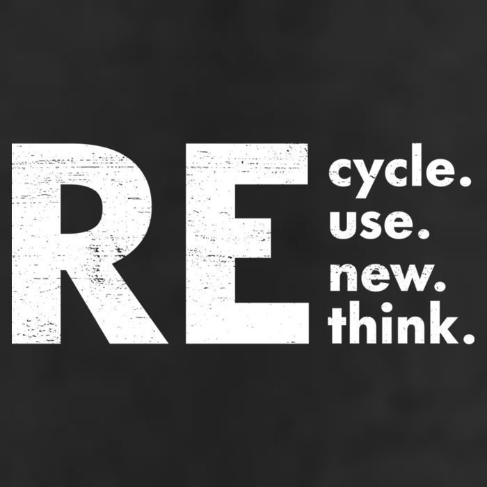 Recycle Reuse Renew Rethink Crisis Environmental Activism Microfiber Hand Towel