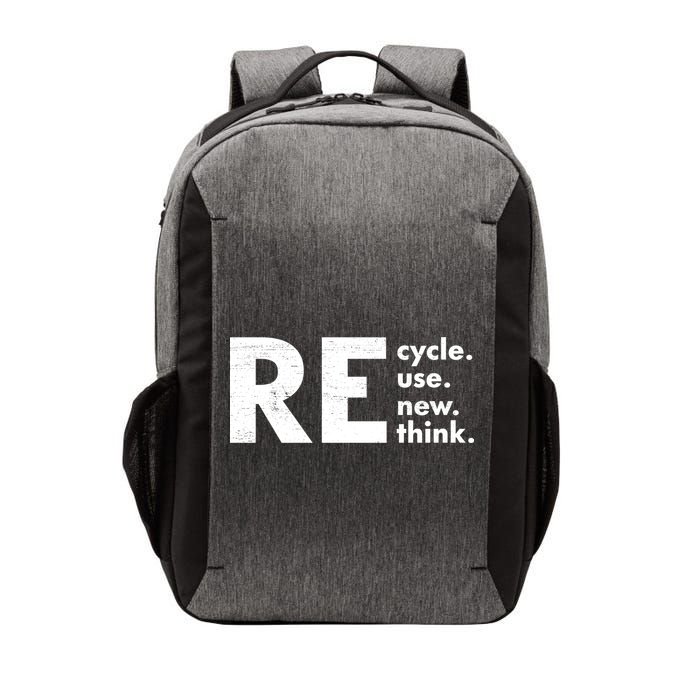 Recycle Reuse Renew Rethink Crisis Environmental Activism Vector Backpack