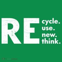 Recycle Reuse Renew Rethink Crisis Environmental Activism T-Shirt