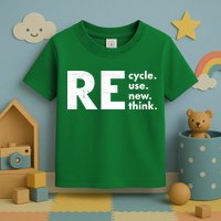 Recycle Reuse Renew Rethink Crisis Environmental Activism Toddler T-Shirt