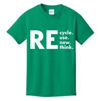 Recycle Reuse Renew Rethink Crisis Environmental Activism Kids T-Shirt