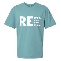 Recycle Reuse Renew Rethink Crisis Environmental Activism Sueded Cloud Jersey T-Shirt