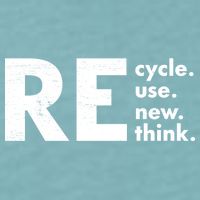 Recycle Reuse Renew Rethink Crisis Environmental Activism Sueded Cloud Jersey T-Shirt