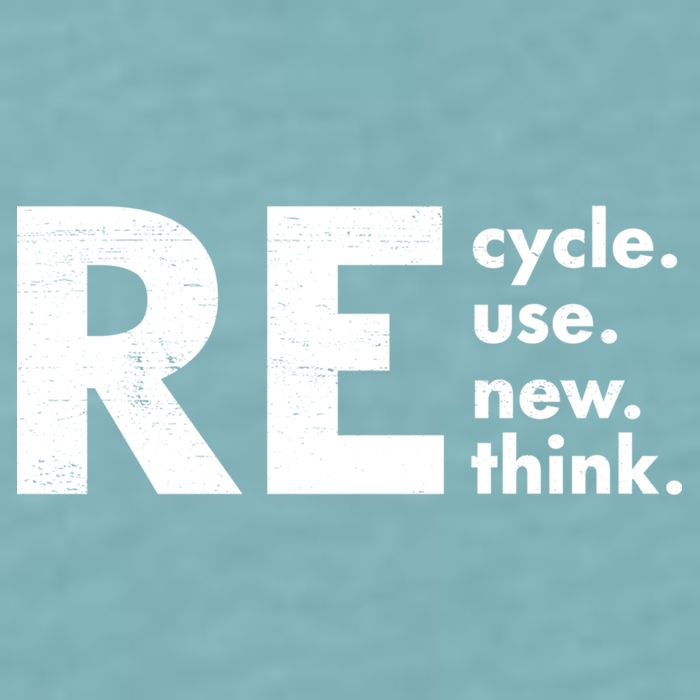 Recycle Reuse Renew Rethink Crisis Environmental Activism Sueded Cloud Jersey T-Shirt