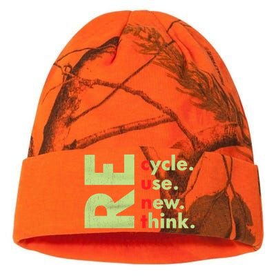 Recycle Reuse Renew Rethink Crisis Environmental Activism Kati Licensed 12" Camo Beanie