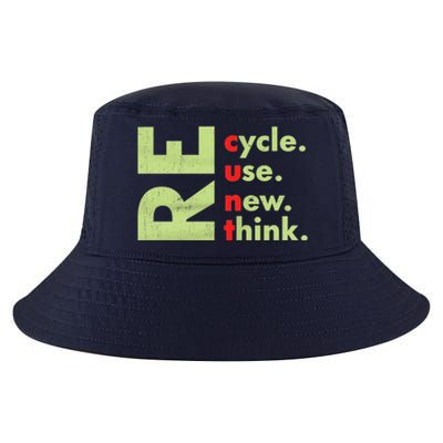 Recycle Reuse Renew Rethink Crisis Environmental Activism Cool Comfort Performance Bucket Hat