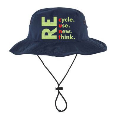 Recycle Reuse Renew Rethink Crisis Environmental Activism Legacy Cool Fit Booney Bucket Hat