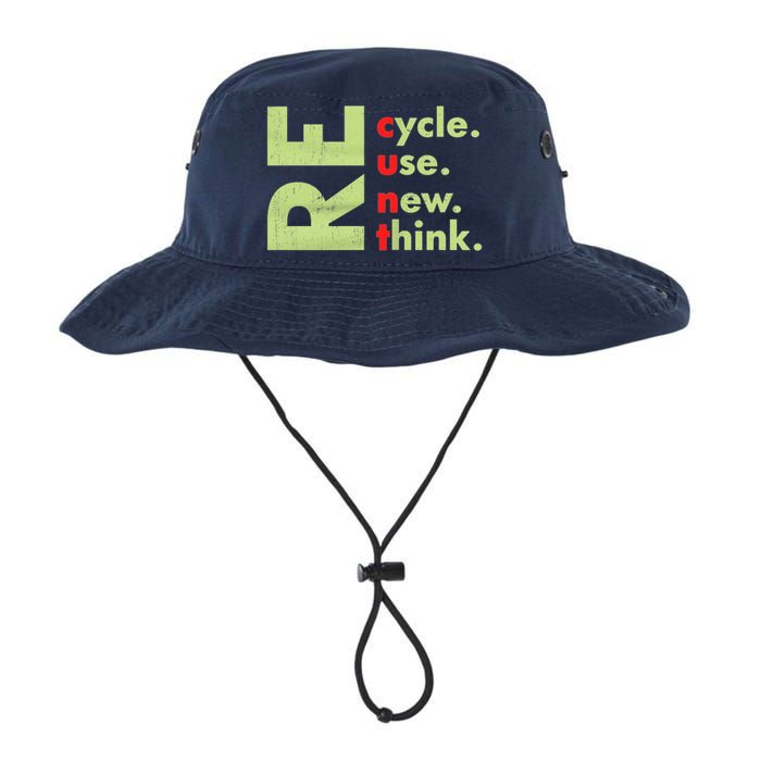 Recycle Reuse Renew Rethink Crisis Environmental Activism Legacy Cool Fit Booney Bucket Hat