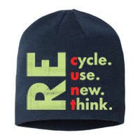 Recycle Reuse Renew Rethink Crisis Environmental Activism Sustainable Beanie