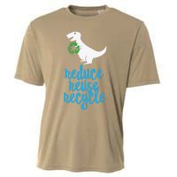 Reduce Reuse Recycle Rex Cute Earth Day TRex Gift Cooling Performance Crew T-Shirt