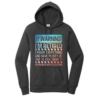 Retirement Retiree Retired Women's Pullover Hoodie