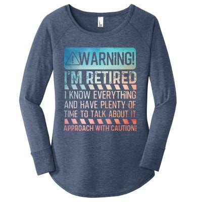 Retirement Retiree Retired Women's Perfect Tri Tunic Long Sleeve Shirt