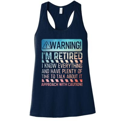 Retirement Retiree Retired Women's Racerback Tank