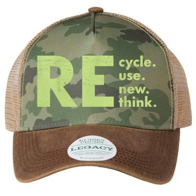 Recycle Reuse Renew Rethink Crisis Environmental Activism Legacy Tie Dye Trucker Hat