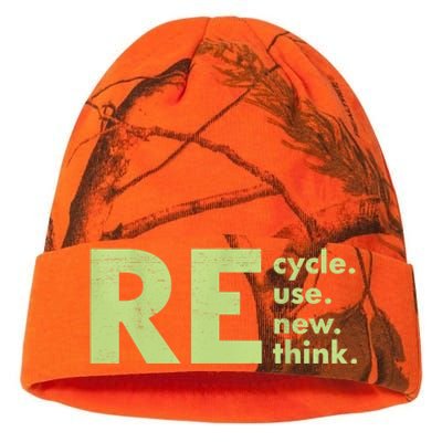 Recycle Reuse Renew Rethink Crisis Environmental Activism Kati Licensed 12" Camo Beanie