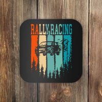 Rally Racing Retro Vintage Coaster