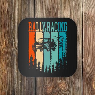 Rally Racing Retro Vintage Coaster