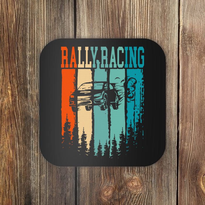 Rally Racing Retro Vintage Coaster