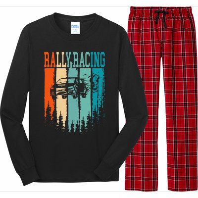 Rally Racing Retro Vintage Long Sleeve Pajama Set