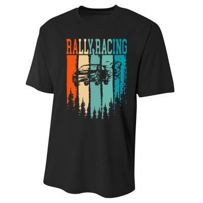 Rally Racing Retro Vintage Performance Sprint T-Shirt