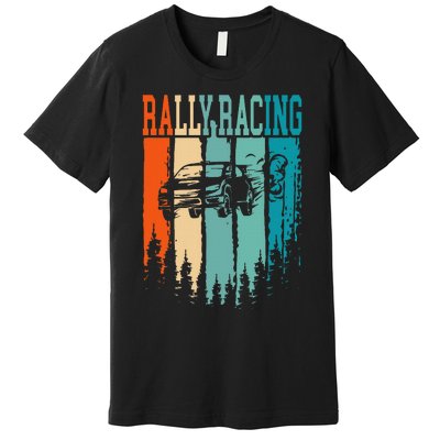 Rally Racing Retro Vintage Premium T-Shirt